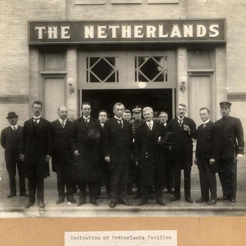 [Vice-President Marshall at dedication of Netherlands Pavilion]