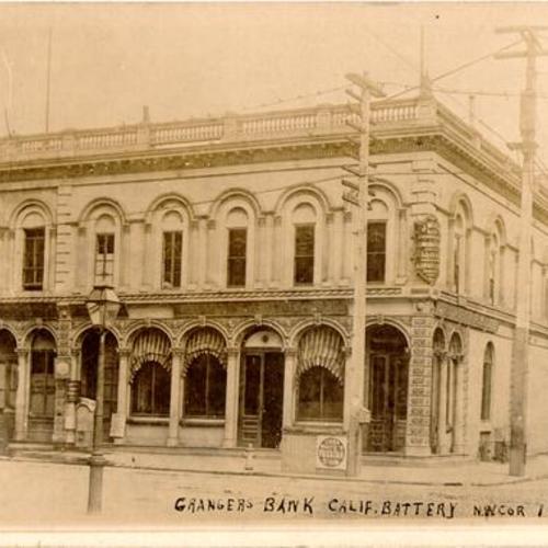 [Granger's Bank, northwest corner of California and Battery streets]