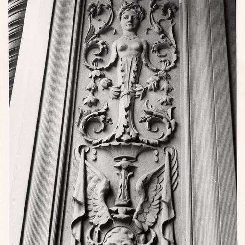[Hall of Justice, motif on facade]