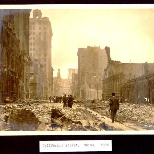 California Street. Ruins. 1906