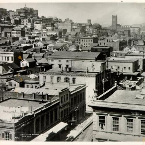 [View from Nucleus Building, with Kearny Street in foreground]