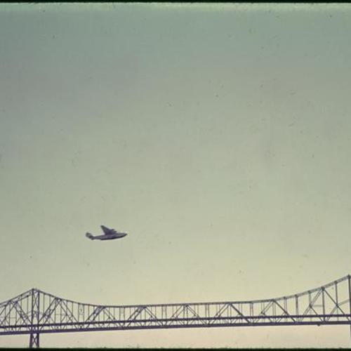 Pan American Clipper plane in the air