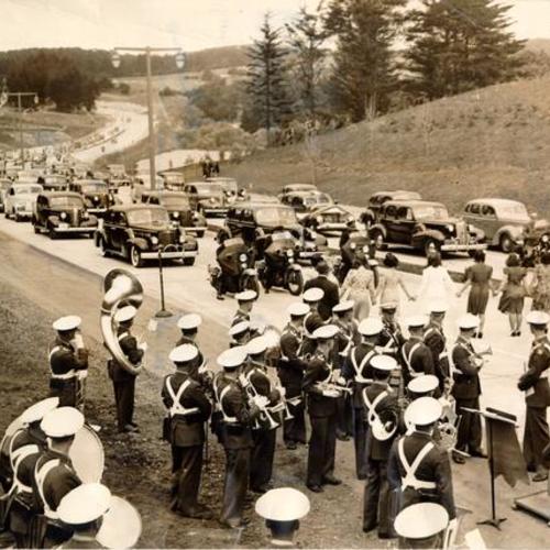 [Dedication ceremony for the opening of Funston Avenue Approach to Golden Gate Bridge]