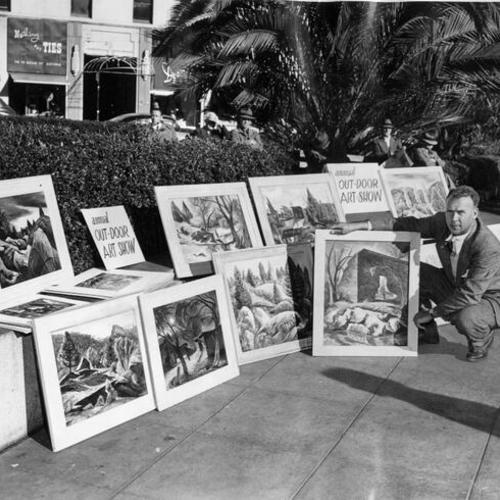 [Painter Charles Surendorf sets up his own outdoor art show in Union Square]