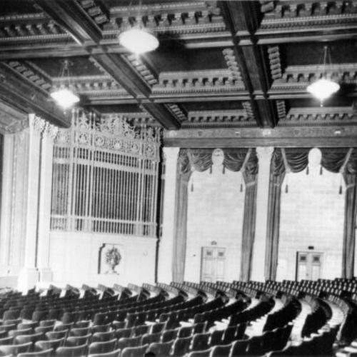 [Interior of the St. Francis Theatre]