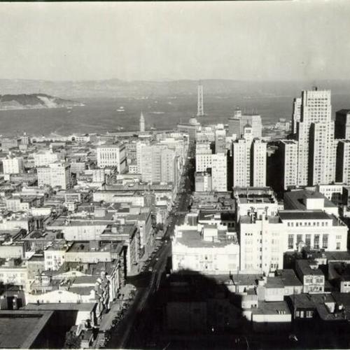[View of downtown, taken from Mark Hopkins hotel]