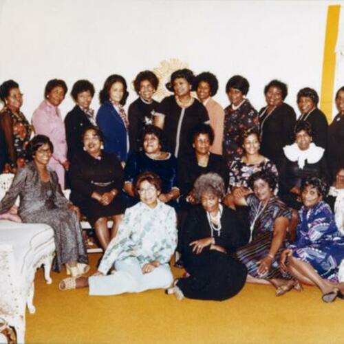 [Barbara at a San Francisco Chapter of National Council of Negro Women meeting]