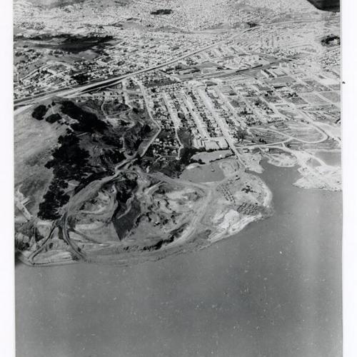 [Aerial view of Hunters Point]