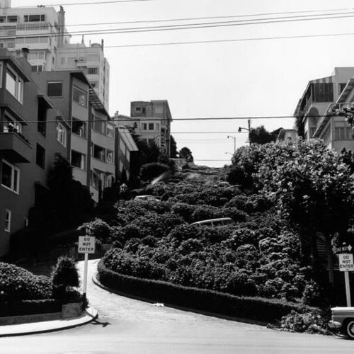 [Lombard Street Hill, between Hyde and Leavenworth streets]