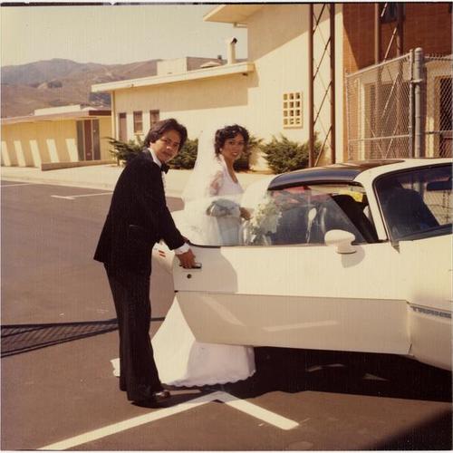 [Emir and Almerita on their wedding day]