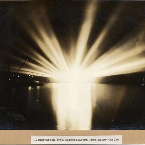 Illumination from Scintillators from Morro Castle