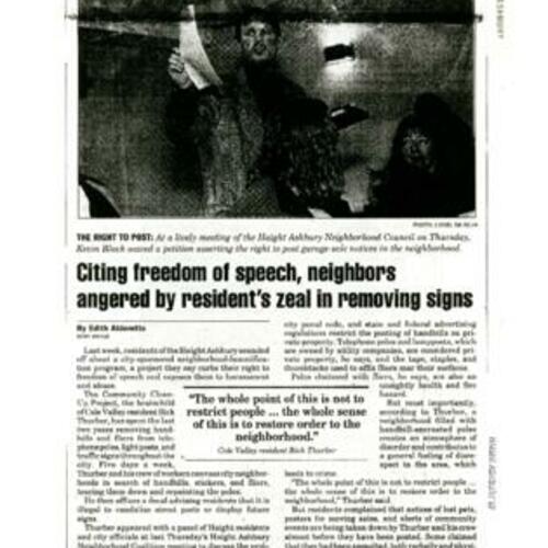 Signs Point to Conflict..., SF Independent, March 16 1999