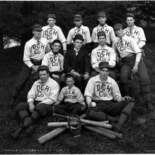 Dunham Carrigan and Hayden Company baseball club portrait
