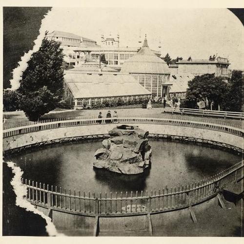  Seal Pond in Woodward's Gardens about 1870]