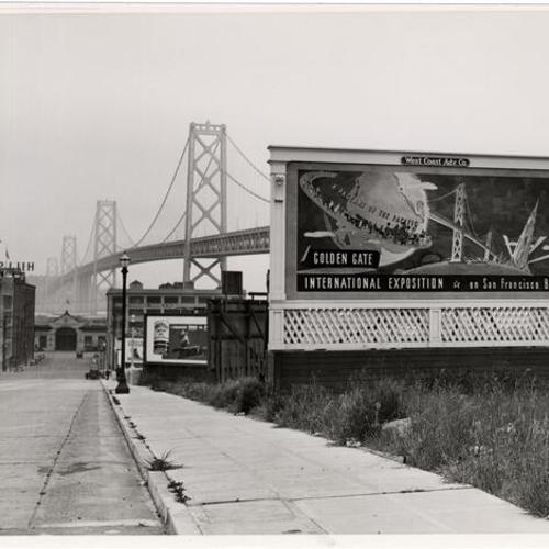 [View of the Bay Bridge from Harrison Street]