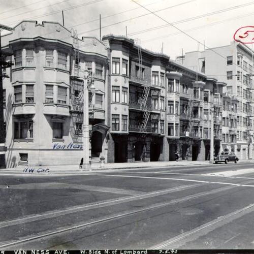 [West side of Van Ness Avenue north of Lombard Street]