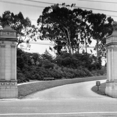 [Crawford W. Clarke gate, Arguello Blvd. entrance to Golden Gate Park]
