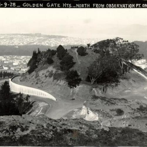 [Golden Gate Heights, north from Observation Point on Funston Avenue]
