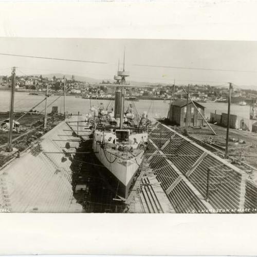 [U.S.S. Charleston at Mare Island Shipyard]