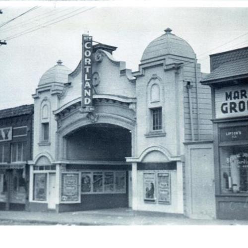 [Exterior of the Cortland Theater]