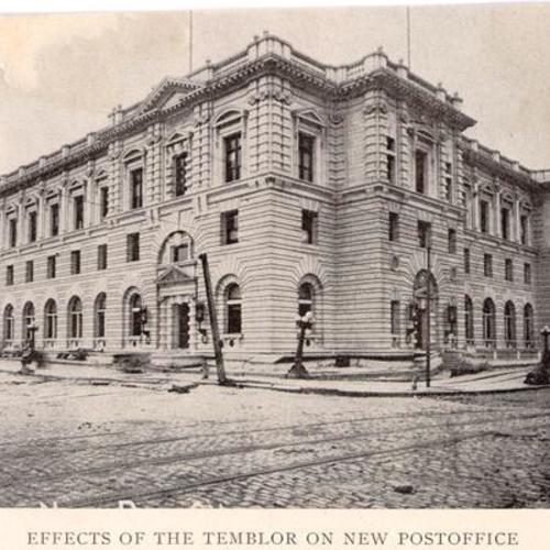 Effects of the temblor on new Post Office