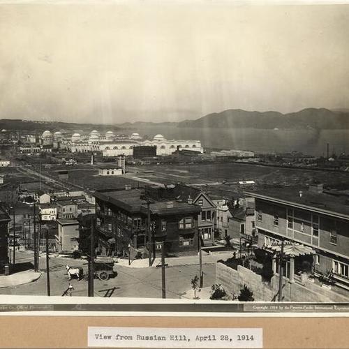 View from Russian Hill, April 28, 1914