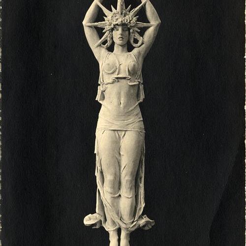 ["Jeweled Star" by A. Stirling Calder from the Court of the Universe at the Panama-Pacific International Exposition]