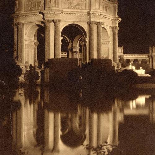 [Reflection of the Dome at night, Palace of Fine Arts]