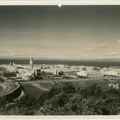 [View of Treasure Island, site of the Golden Gate International Exposition]