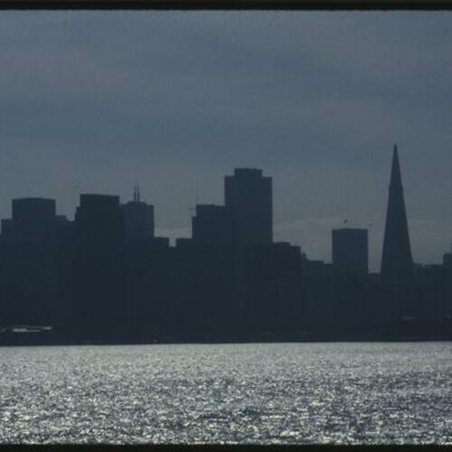 San Francisco skyline from San Francisco Bay