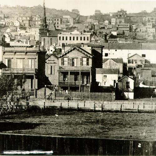 [View of Taylor Street at top of Nob Hill from Turk Street]