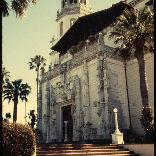 Hearst Castle exterior and stairs
