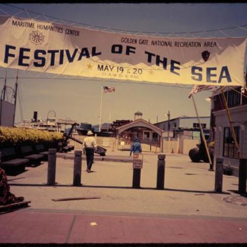 Festival of the Sea banner at Hyde Street Pier