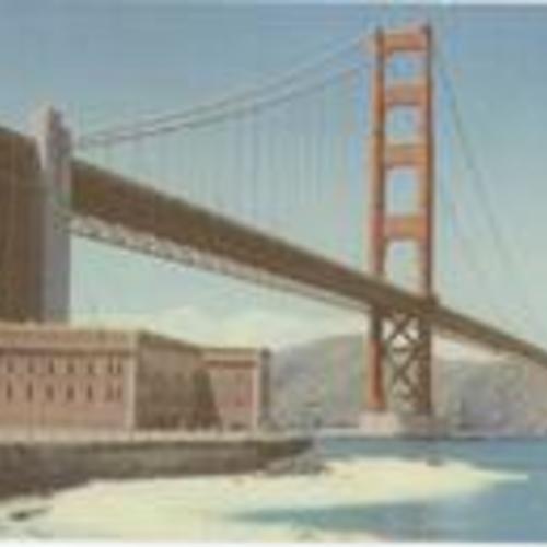 [View of Golden Gate Bridge from Fort Point]