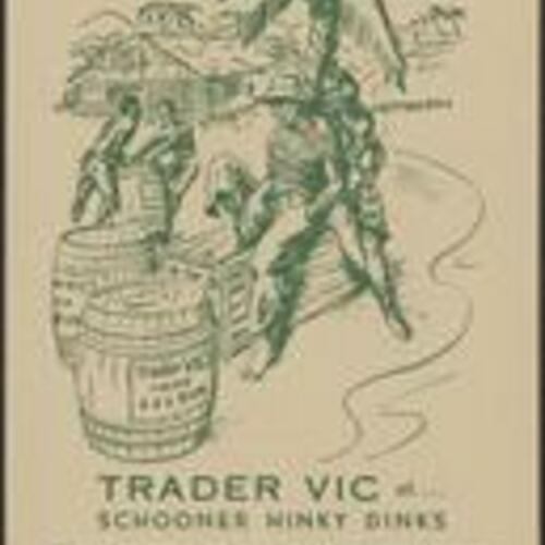 Trader Vic at Schooner Hinky Dinks drink menu