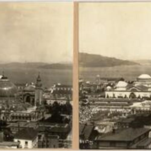 [View of the Panama-Pacific International Exposition from Fillmore Street]