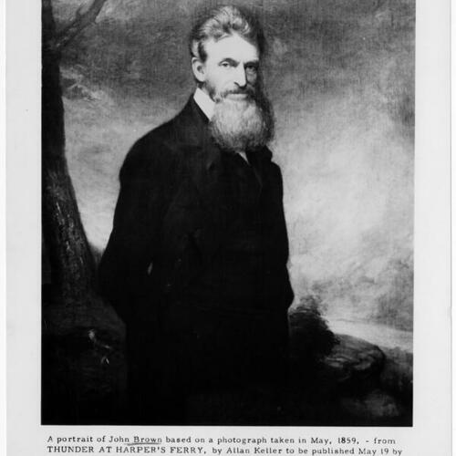 Copy print of a portrait of John Brown