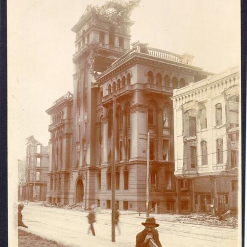 Hall of Justice. Ruins, April, 1906