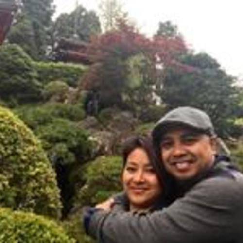 [Ella and Jesch at Japanese Tea Garden, Golden Gate Park]
