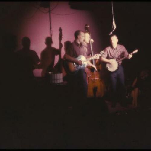 Smothers Brothers performing on stage at the Purple Onion
