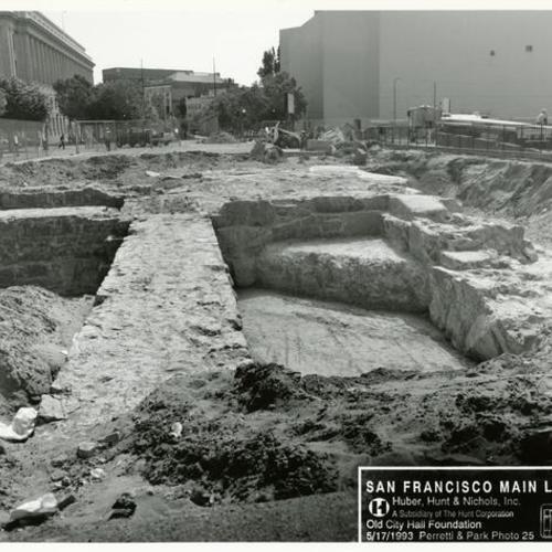 [Broken ground of San Francisco Public Library's new Main construction]