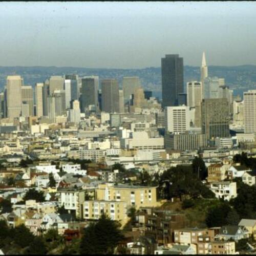 [San Francisco skyline, taken from Diamond Heights]