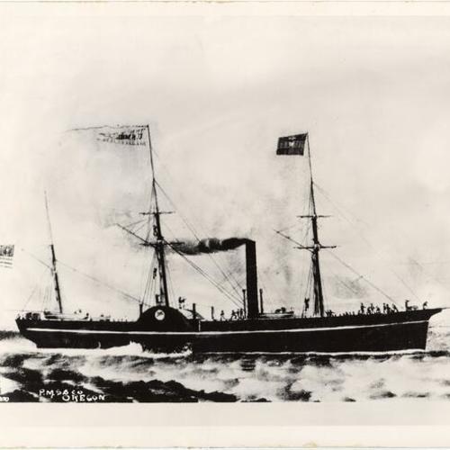 [Pacific mail steamship "Oregon"]
