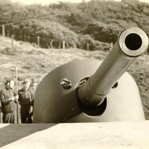 [Coastal defense gun at the Presidio]
