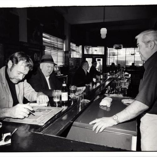 [Interior of Cinnabar, Irish bar in the Tenderloin district]