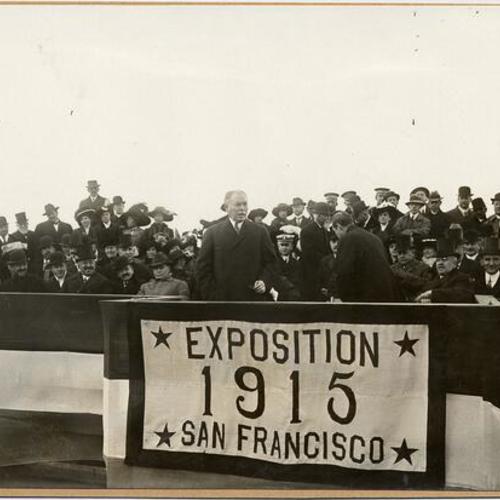 [Site selection ceremony for the Panama-Pacific International Exposition]
