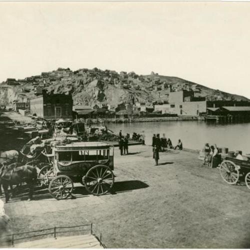[The Vallejo Wharf as it looked in 1865]