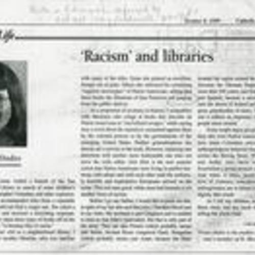 Racism and Libraries; 1999