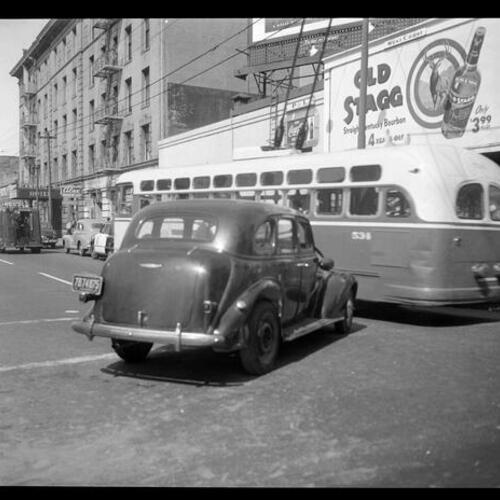 [Scene of accident at 3rd Street and Howard Street]