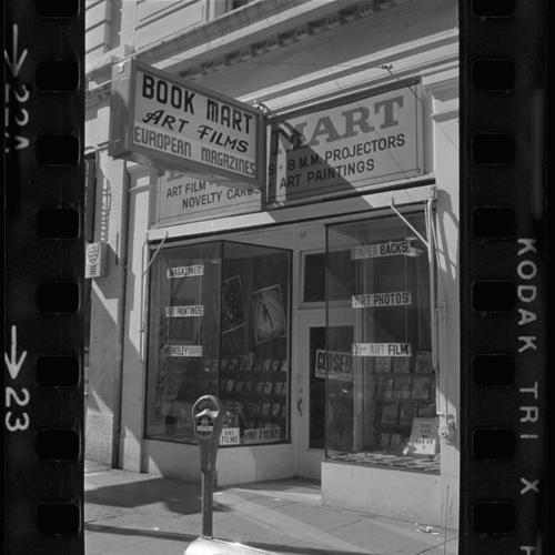 Entrance to Book Mart adult bookstore at 118 Eddy Street